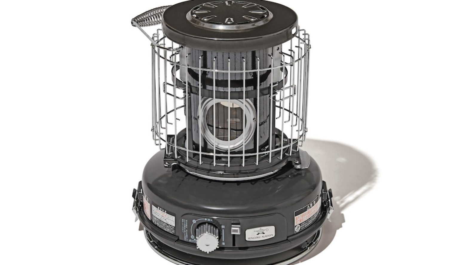 センゴクアラジンの人気ポータブルガスストーブを、ツヤ感のあるグレー