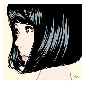 江口寿史 『東京彼女』特大サイズ 直筆サイン入り版画 江口寿史版画