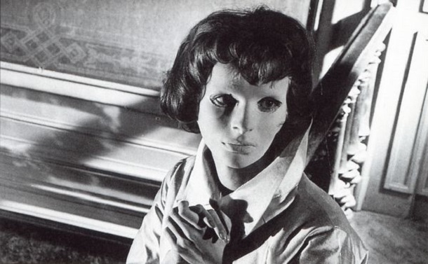 顔のない眼』ジョルジュ・フランジュ監督 ※二つ折り ※古い映画チラシ