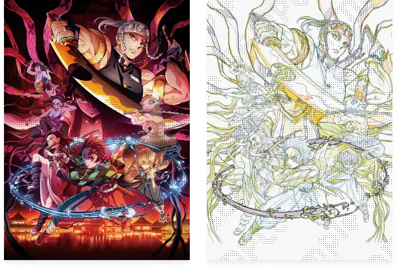 鬼滅の刃 アートポスター 大量セット ufotable 遊郭編オリジナル