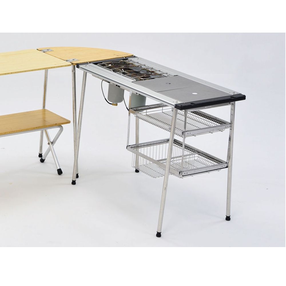 スノーピーク IGT メッシュトレー 1unit 深型 ウッドテーブル S竹