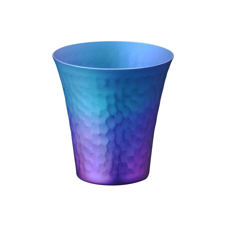 IDEA SEKIKAWA 鎚 チタンぐい呑み 〔 オーロラ 〕(オーロラ): キャンプ