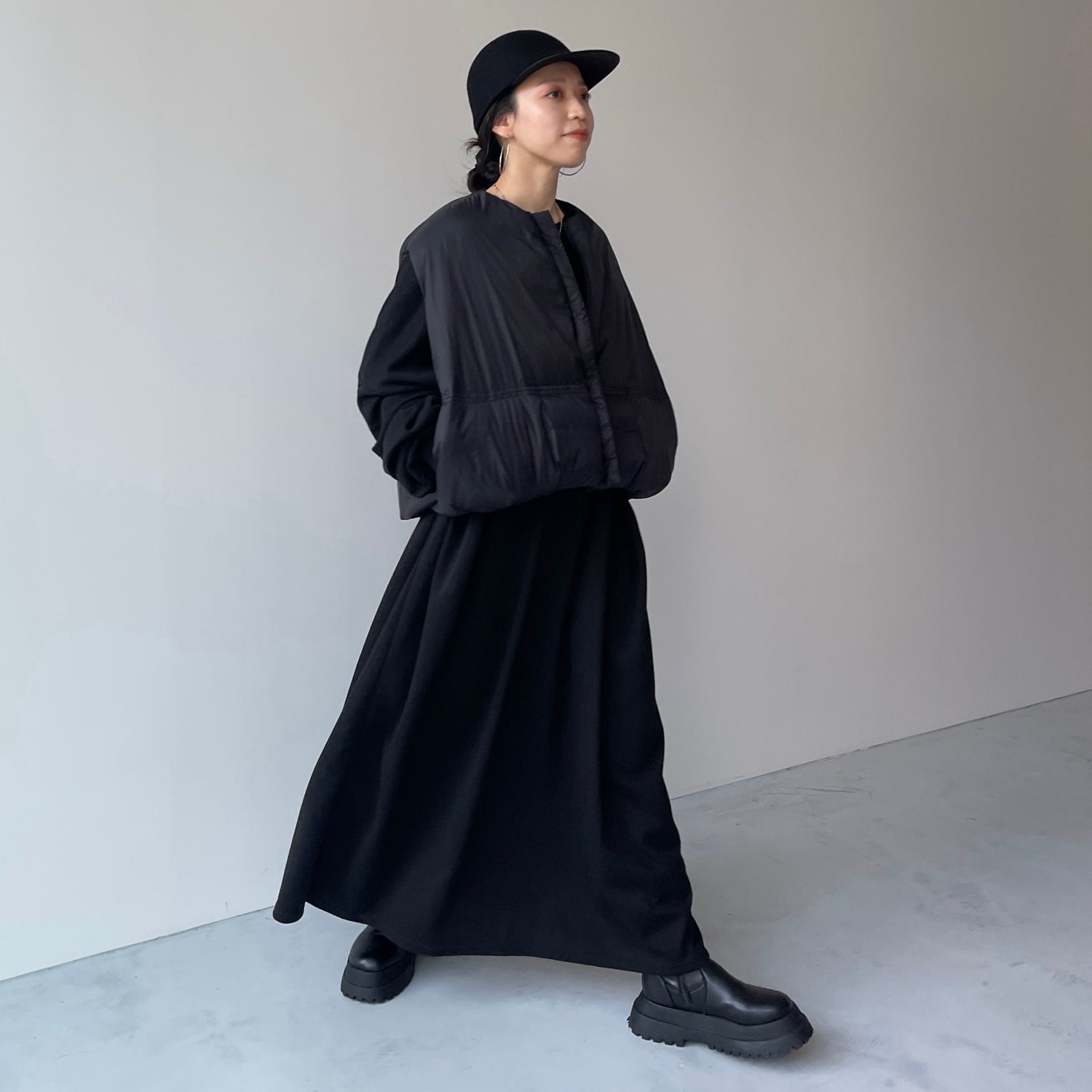 super loose light sweatee one piece / black [3size] | wee9s