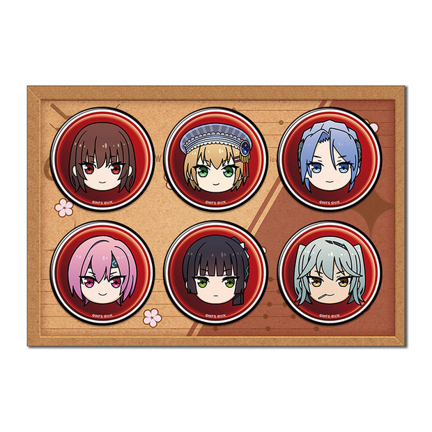 公式 ヘブンバーンズレッド 缶バッジ 海外限定 中国限定 6種セット