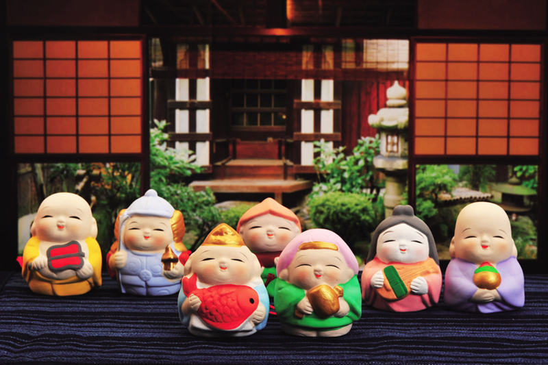 七福神おみくじ ミニ樽の中に 開運プチギフト | w-style