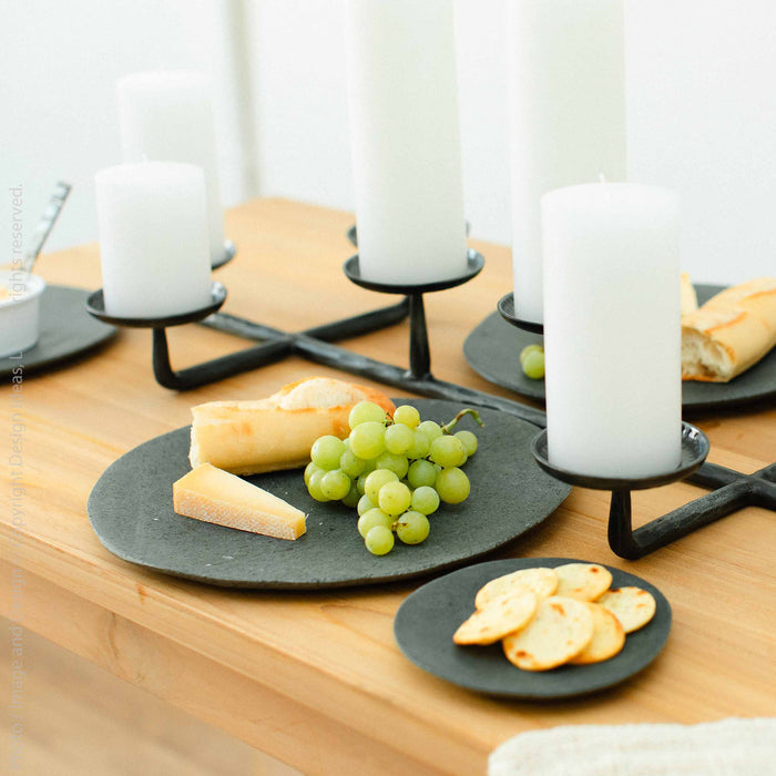 Stoneshard™ Carved Riverstone Plate (11.8 dia x 0.5 in