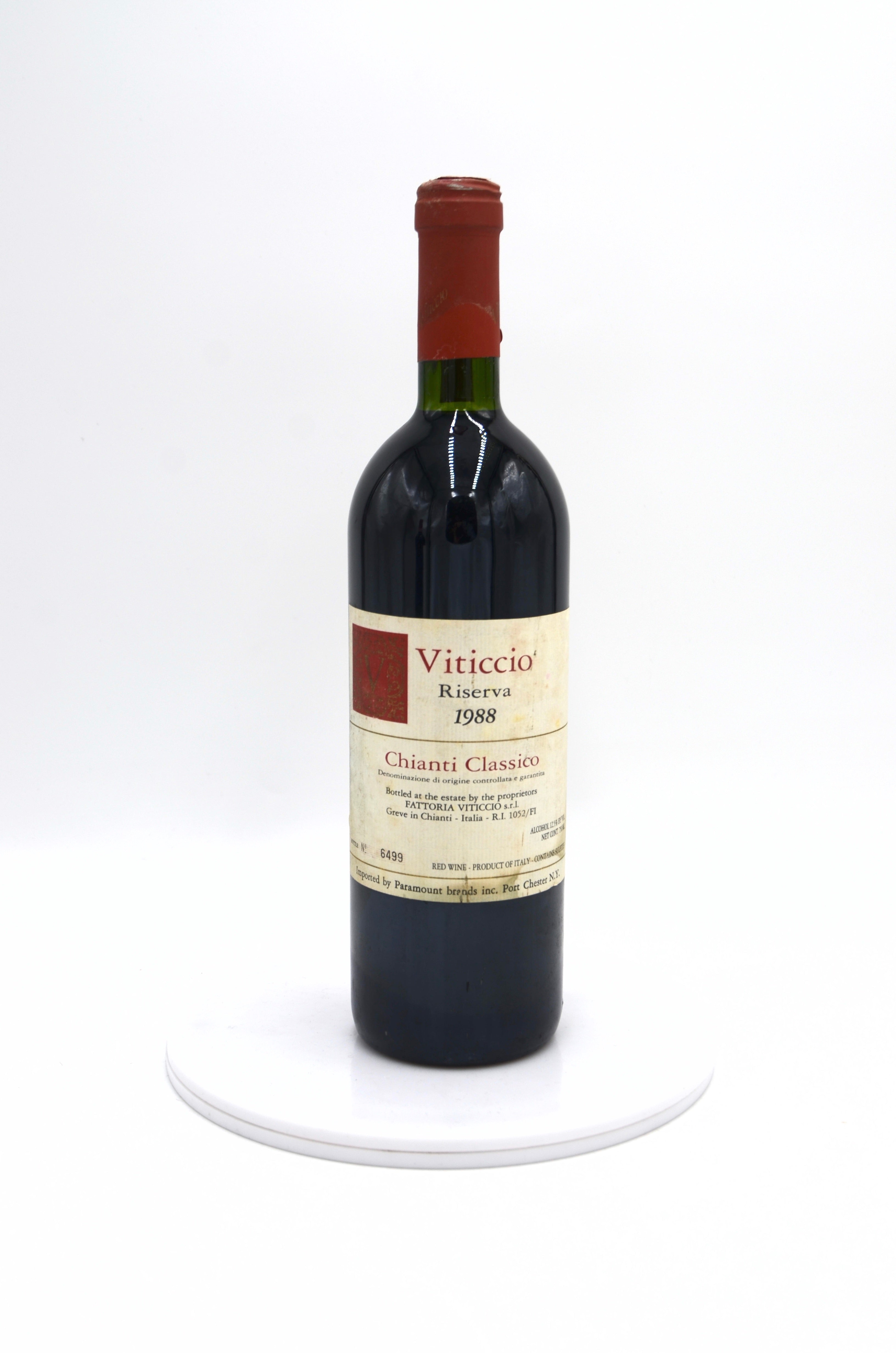 1988 Fattoria Viticcio Chianti Classico Riserva – Wine Consigners Inc.