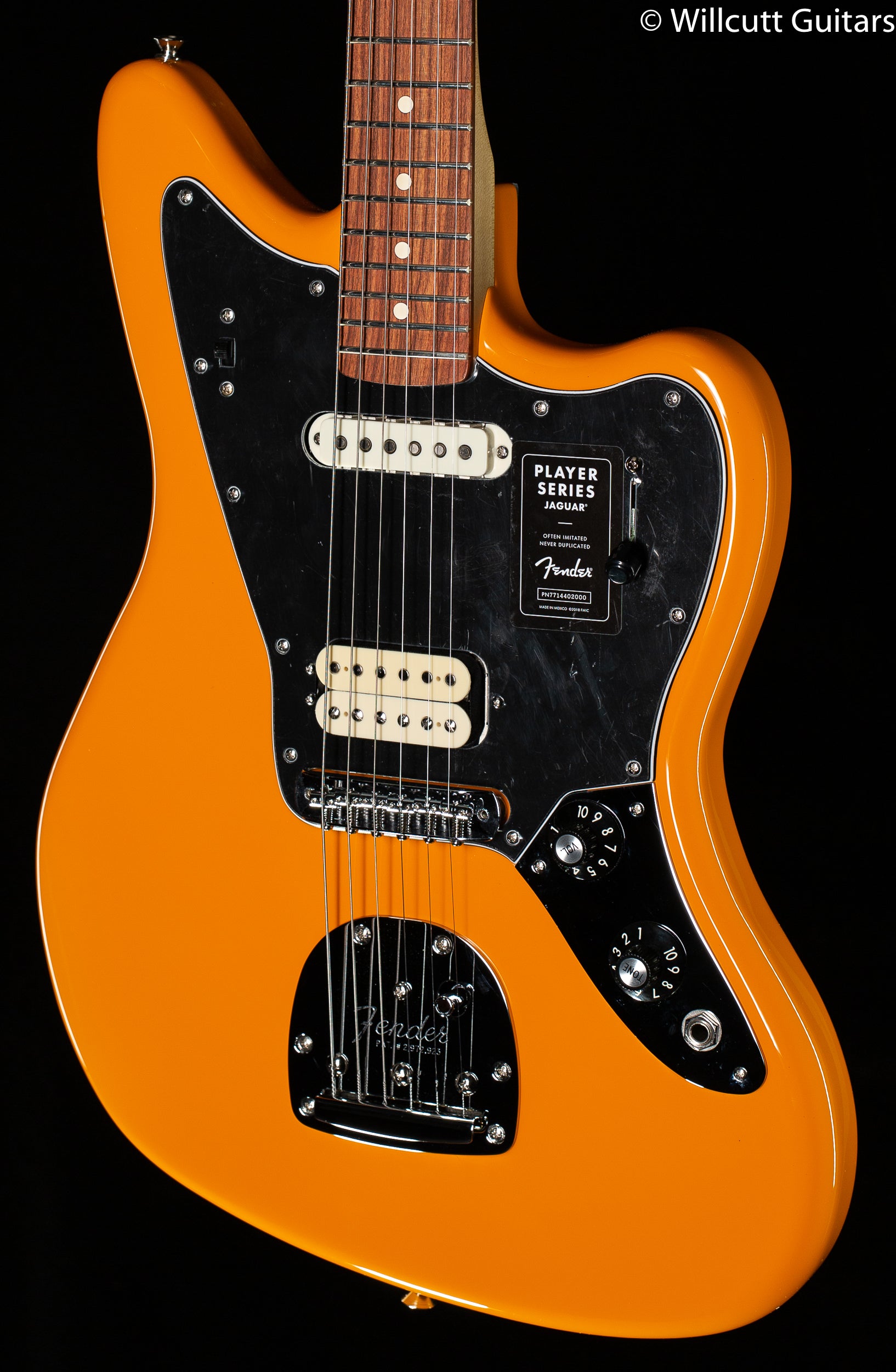 Fender Player Jaguar Capri Orange Pau Ferro Fingerboard - Willcutt