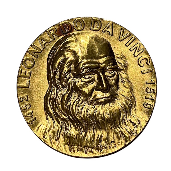 永遠の微笑 『モナリザ』日本初公開記念 メダル 純銀製 1974年 検定