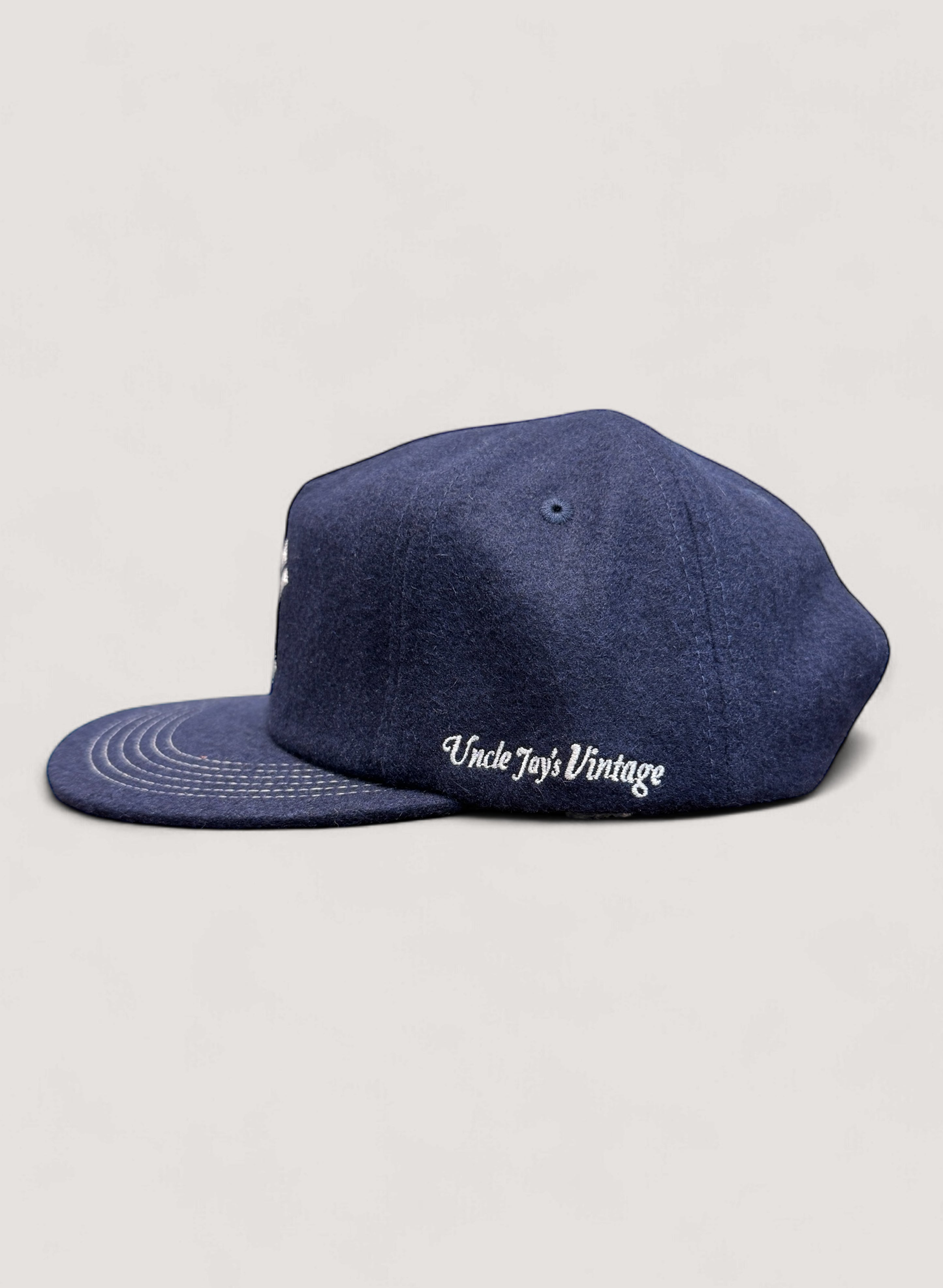 Uncle Jay's Vintage Chainstitch Cap NAVY/WHITE (UNCLE-001) – WOODBLOCK