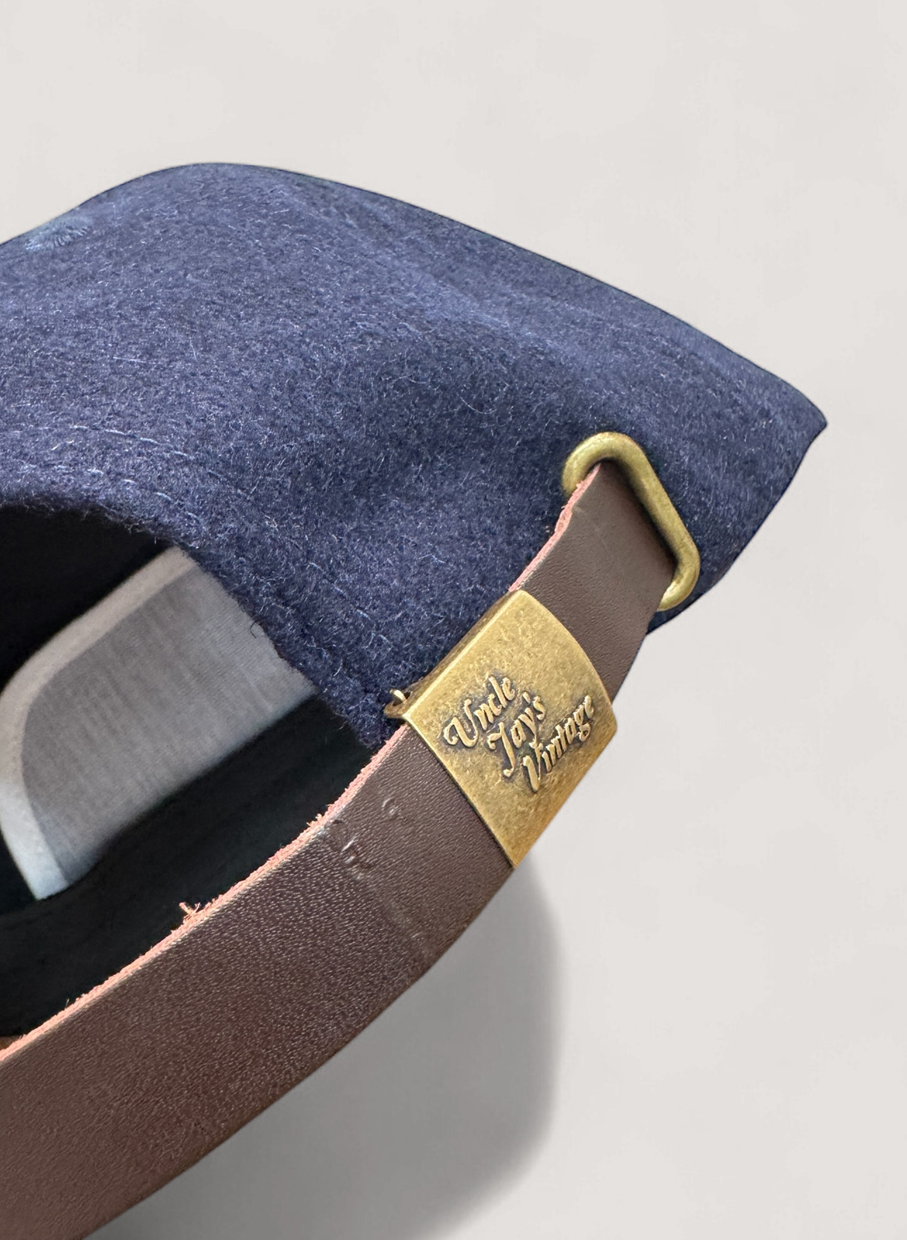 Uncle Jay's Vintage Chainstitch Cap NAVY/WHITE (UNCLE-001) – WOODBLOCK