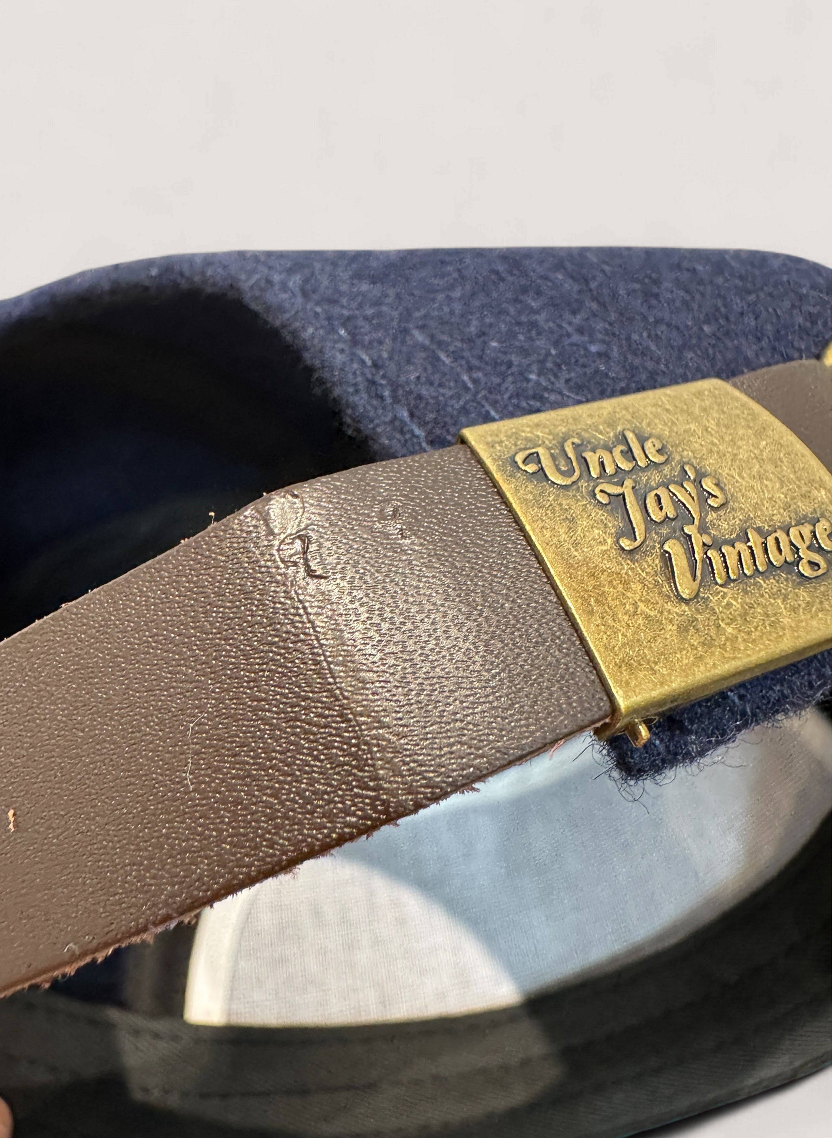 Uncle Jay's Vintage Chainstitch Cap NAVY/WHITE (UNCLE-001) – WOODBLOCK