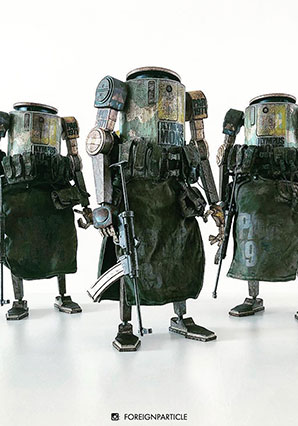 World War Robot Dropcloth (WWR and WWRp) action figures and toys