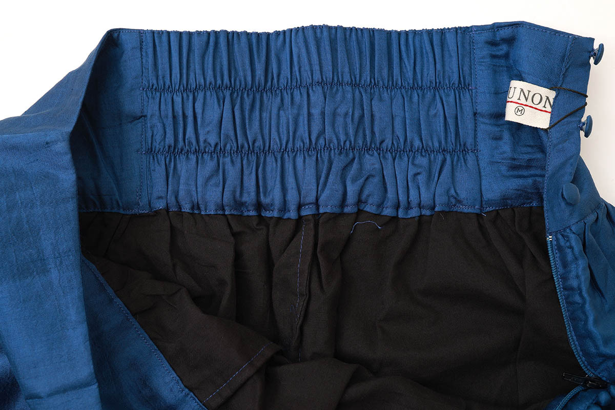 美品】BUNON Wide Belt PantsシルクブルーMサイズ