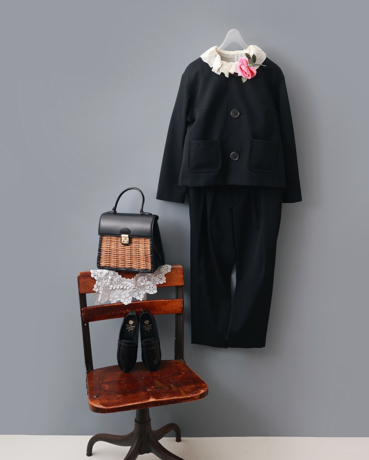 tao タオ ウールギャバ後染パンツ