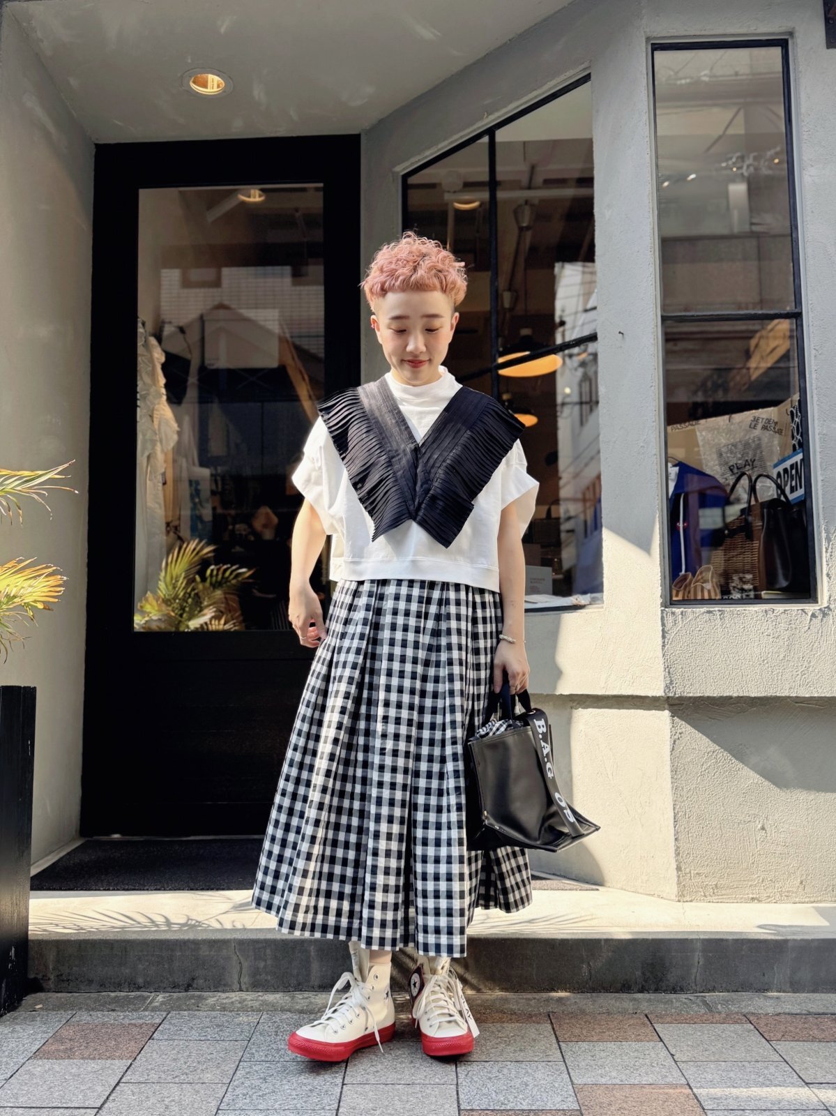 soor ploom DAHLIA SMOCK つけ襟 Soor ploom Dahlia smock eucalyptus