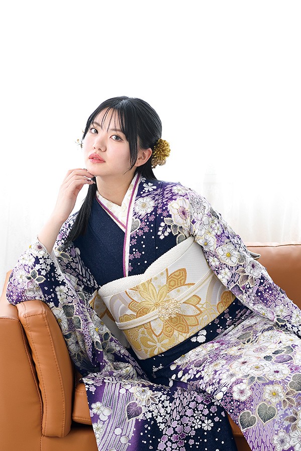 辻が花と紫の振袖-KR616｜振袖ギャラリー｜浜松市で成人式の振袖
