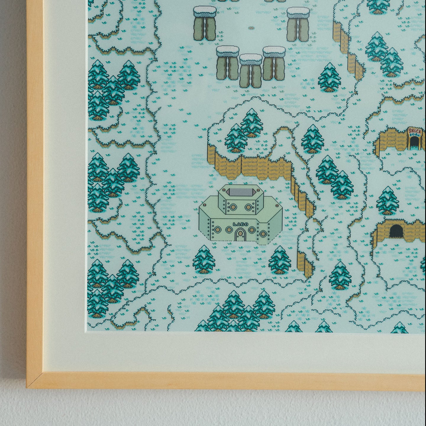 新品 レプリカスクリーン MOTHER2 フォーサイド Lサイズ 黒枠 MOTHER