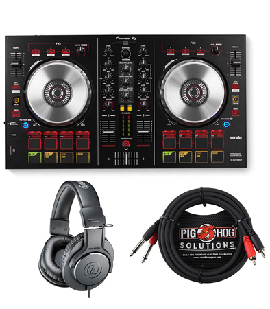 Pioneer DDJ-SB2, Headphones, Dual Cable, DJ Controllers