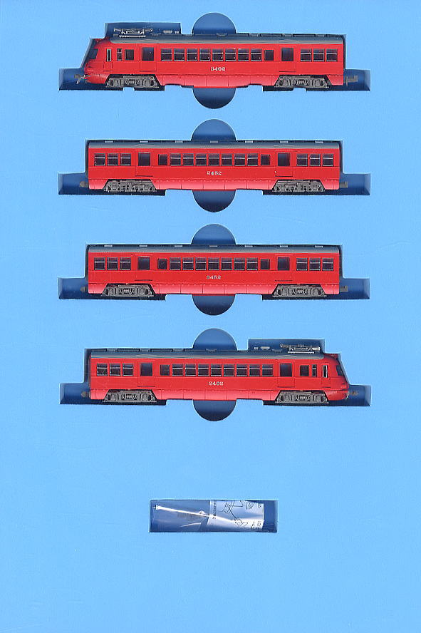 名鉄3400系 (いもむし) スカーレット (4両セット) (鉄道模型) - ホビー