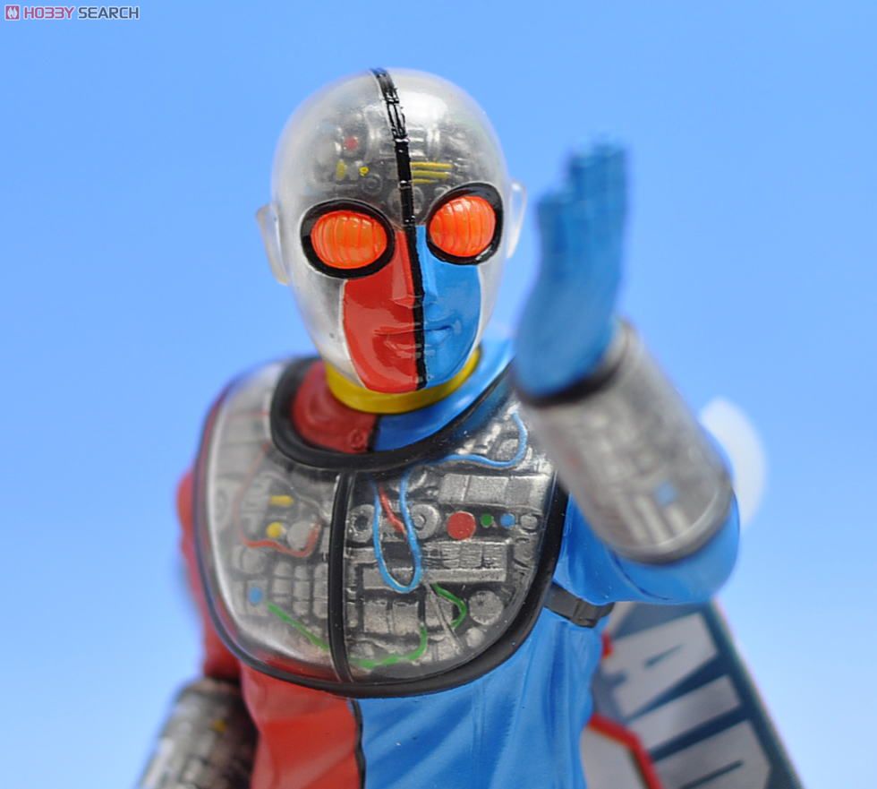 在庫最後 改造人間 キカイダー ソフビ スケルトン クリア 25cm