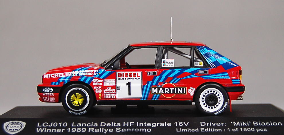 HPI 1/43 ランチアデルタHF インテグラーレ16V サンレモ1989#1