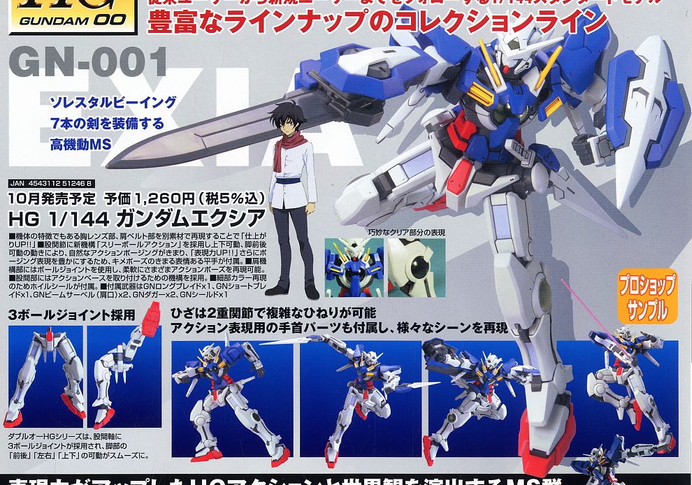 HG ガンプラ 4点セット GUNDAM EXIA 他 RG HG ガンプラ4点セット