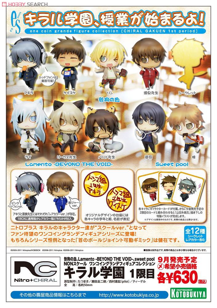 ワンコイングランデフィギュアコレクション キラル学園 1限目 10個