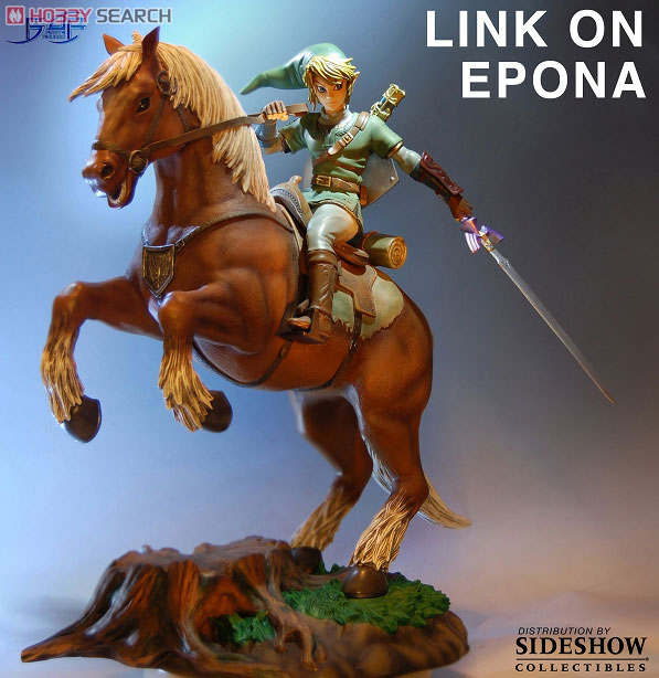 ゼルダの伝説 時のオカリナ/ リンク on エポナ スタチュー - ホビー