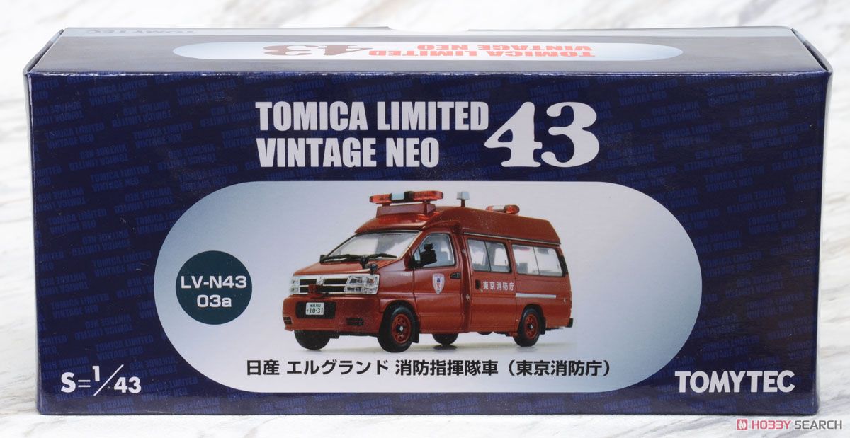 TLV-N43-03a 日産エルグランド 消防指揮車 (東京消防庁) (ミニカー
