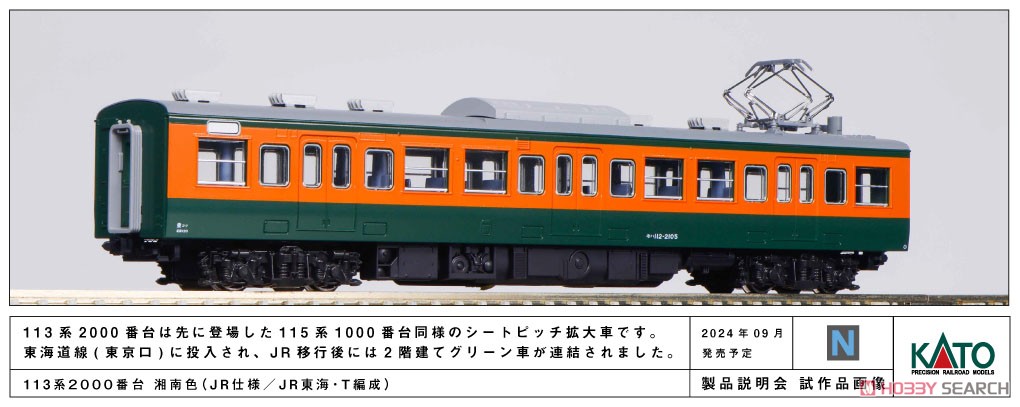 113系2000番台 湘南色 (JR仕様) 7両基本セット (基本・7両セット