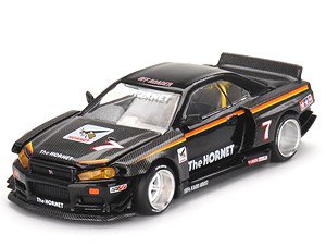 MiniGT 街道ハウス R34 The Hornet チェイス Nissan Skyline GT-R (R34