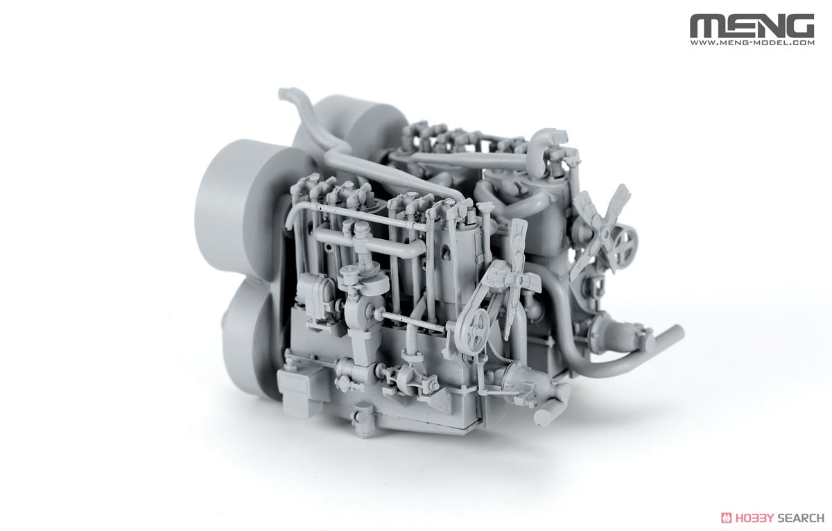 ドイツ A7V戦車(クルップ型) & エンジン(レジン製) 限定版 (プラモデル