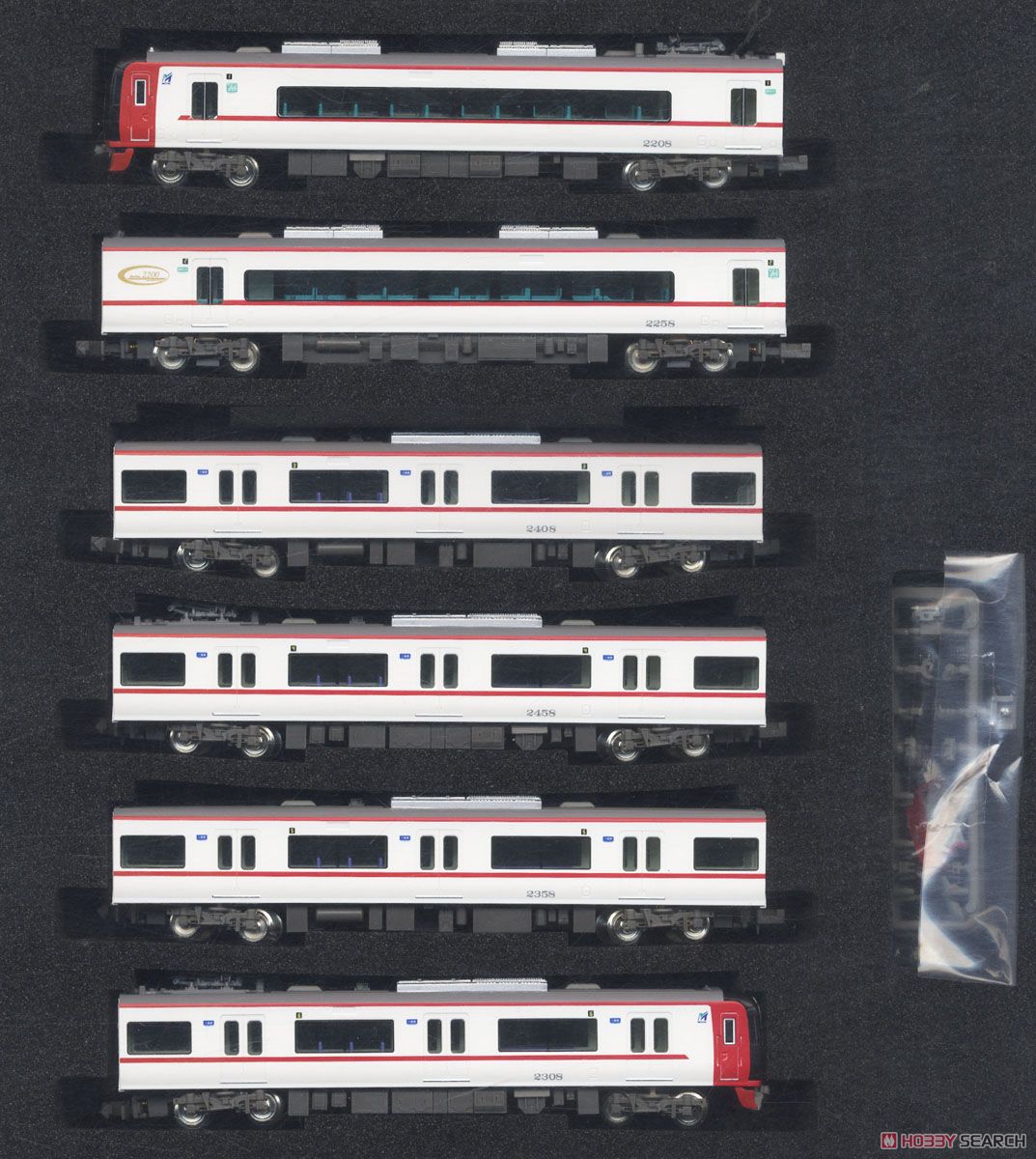 名鉄 2200系 2次車 (2208編成・新塗装) 6輛編成セット (動力付き) (6両
