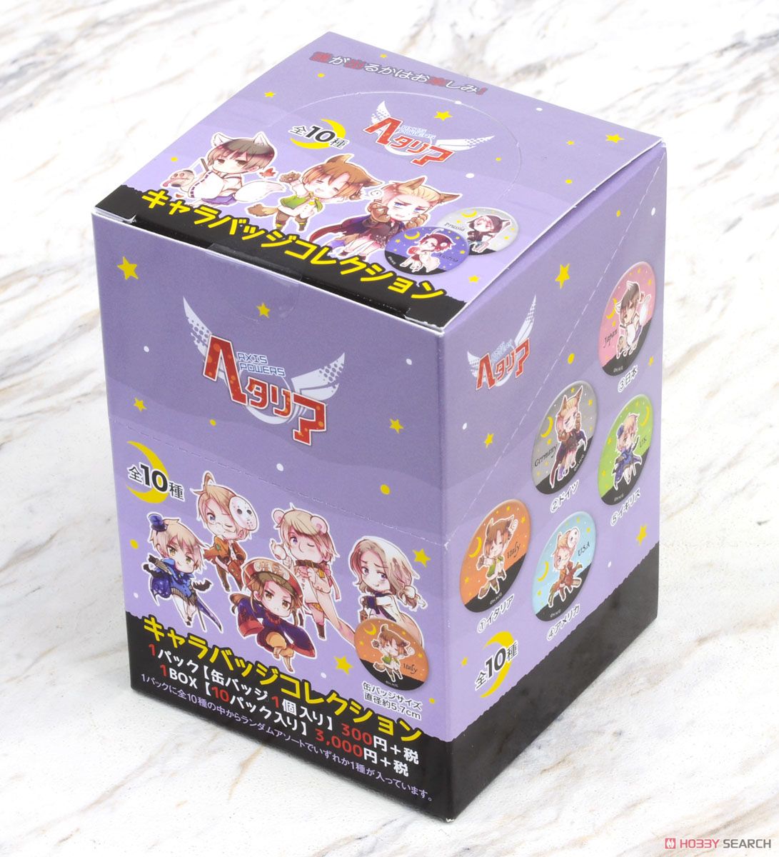 ヘタリア つのたりあ キャラバッジ 一箱（9個入り） 缶バッジ ヘタリア