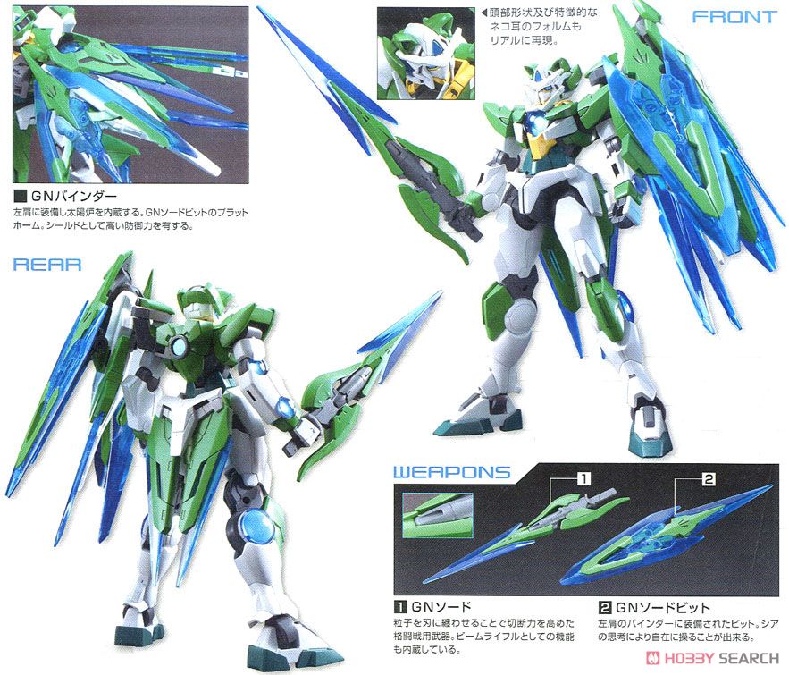 ガンダムダブルオーシアクアンタ (HGBF) (ガンプラ) - ホビーサーチ