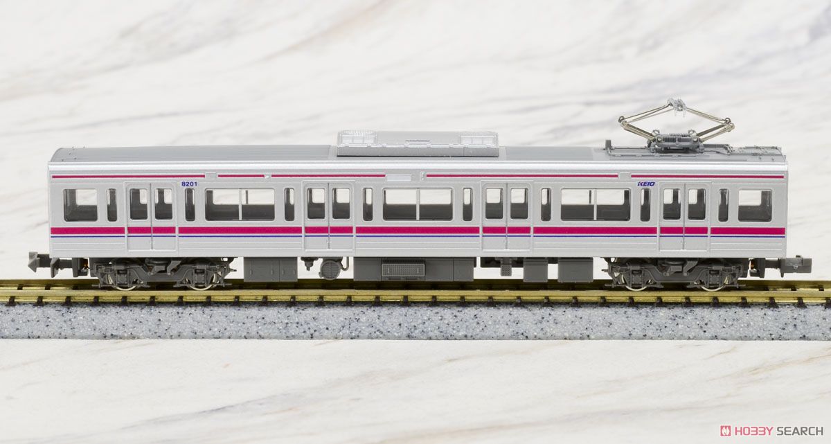 京王 8000系 (菱形パンタグラフ時代) 増結4輛編成セット (動力無し