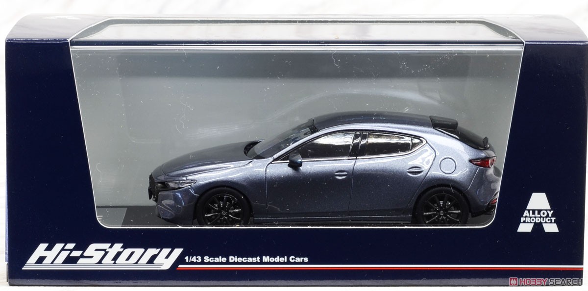 ミニカー 1/43 マツダ MAZDA3 マツダ3 ファストバック マシーングレー