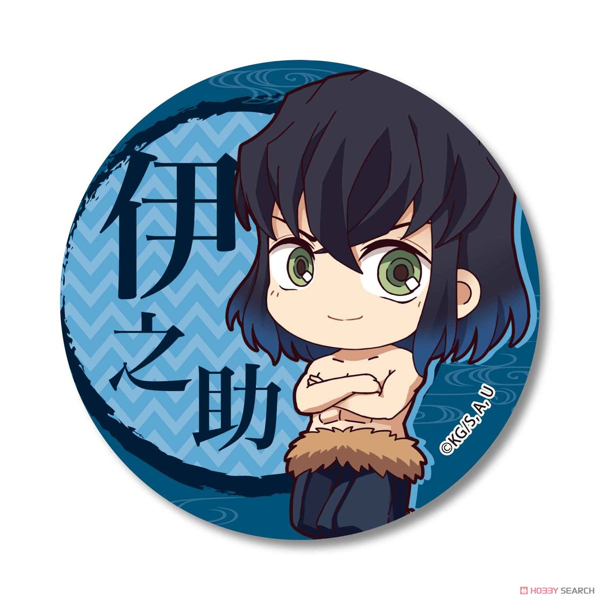 てくトコ缶バッチ 第二弾 鬼滅の刃 嘴平伊之助(素顔) (キャラクター