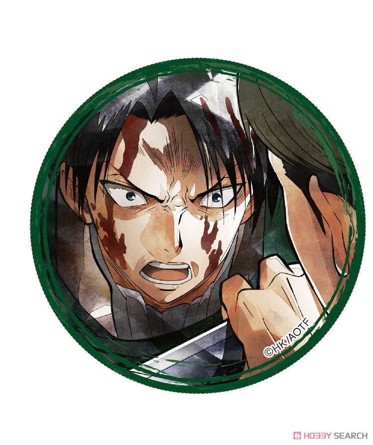 進撃の巨人」 キャラバッジコレクション リヴァイ Art-Pic (8個セット