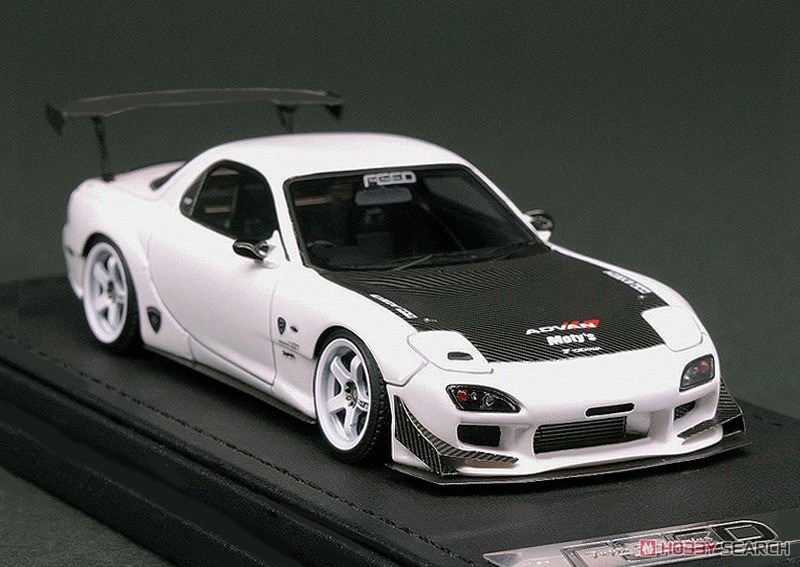 FEED RX-7 (FD3S) White ※カーボンボンネット仕様 (ミニカー) - ホビー