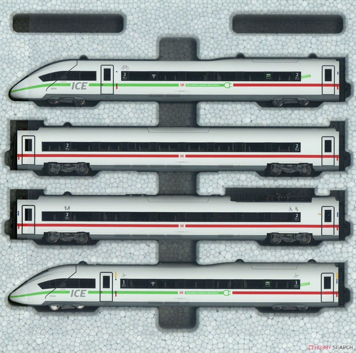 ICE4 (グリーン帯) 基本セット (4両) (基本・4両セット) ☆外国形