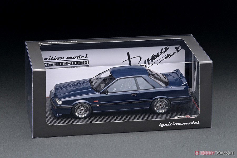 Nissan Skyline GTS-R (R31) Blue Black With Engine (ミニカー