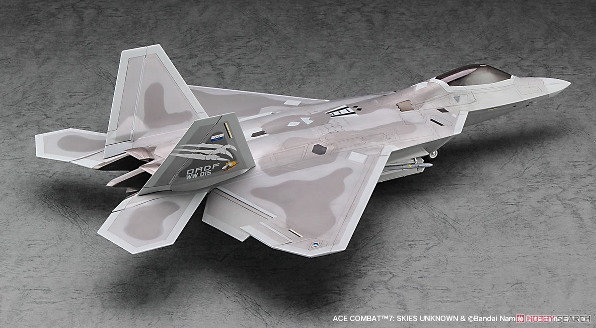 Ace Combat 7: Skies Unknown F-22 Raptor `Strider 1` (Plastic model
