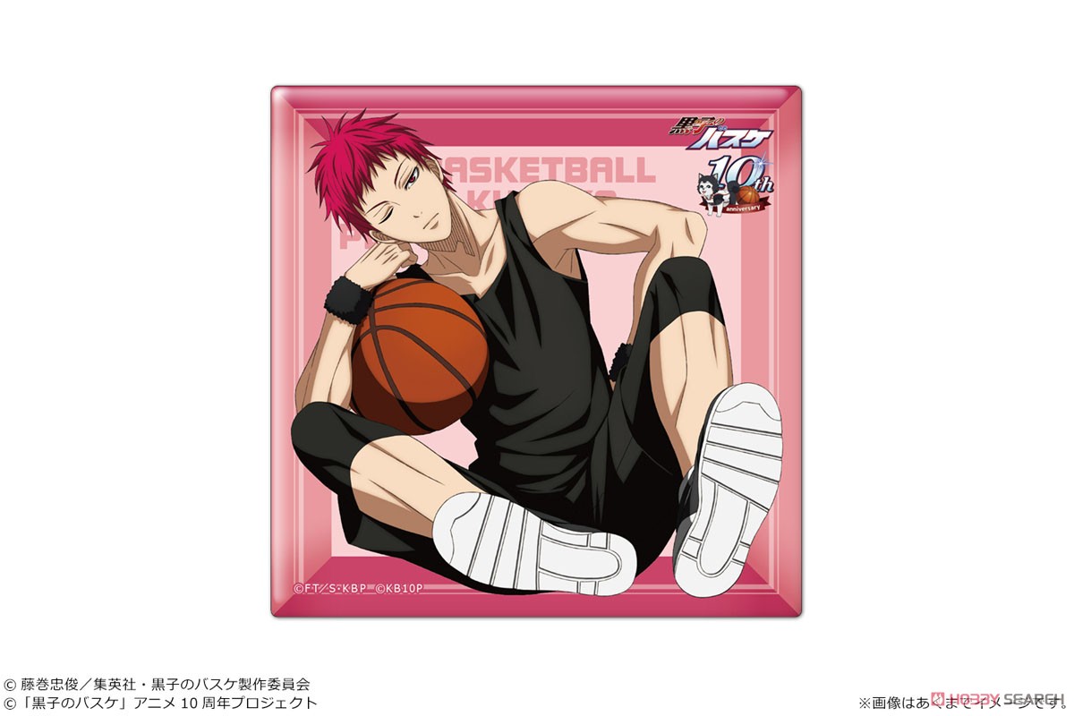 赤司征十郎 帝光 缶バッジ 黒子のバスケ まるかく スクエア 赤司征十郎