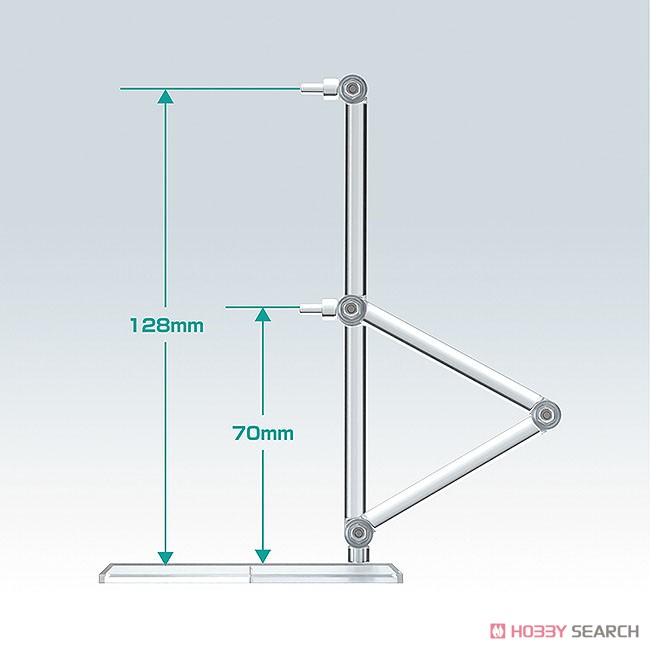 THEシンプルスタンド×3 【フィギュア＆模型用】〈HEX〉タイプ