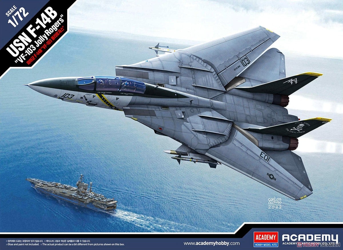 F-14B トムキャット `VF-103 ジョリーロジャース` (プラモデル