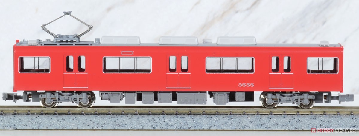 名鉄 3500系 (機器更新車・行先表示点灯) 増結4両編成セット (動力無し