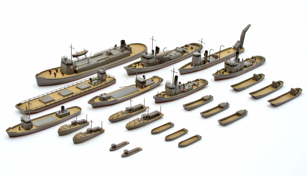 1/700 情景アクセサリー「タグボートセット」プラモデル制作記＆完成写真