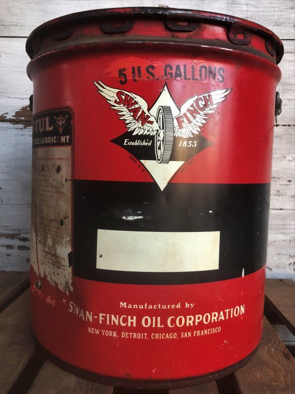 Vintage MOTUL Swan Finch Established 1853 U.S. 5 GAL (J293